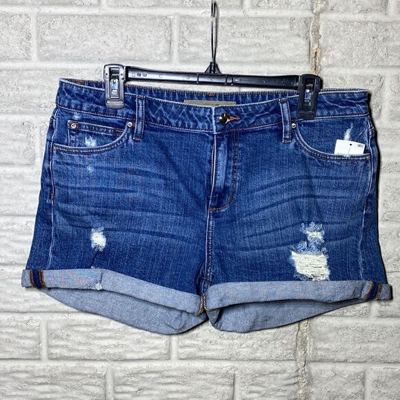 NWT MSRP $98 Joe's Jeans Rolled Hem Distressed Shorts Women's Size 31 - Picture 3 of 8
